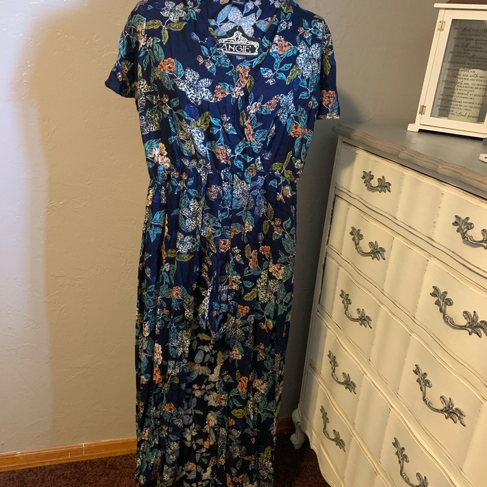 NWT Angie open maxi dress w/ shorts underneath